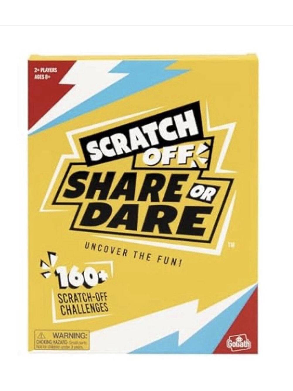 Goliath Scratch Off Share or Dare Game 160+ Challenges Ages 8+ BRAND NEW IN BOX